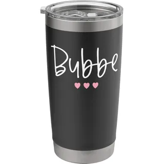 Bubbe jüdische Großmutter Oma Herzen Minimalistisch Doppelwandiger Edelstahl-Thermobecher