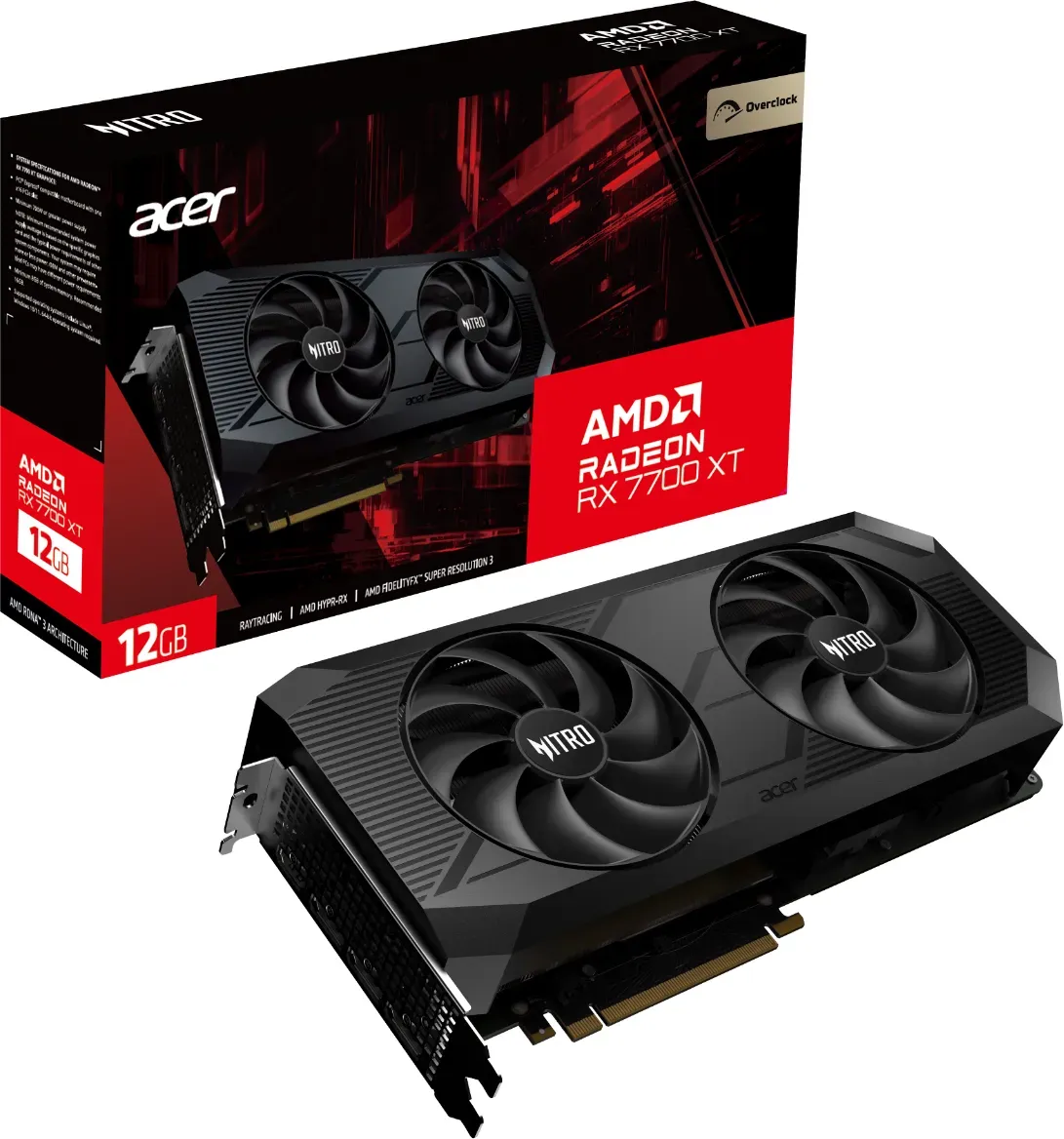 Bild von Nitro Radeon RX 7700 XT OC 12G, 12GB GDDR6, HDMI, 3x DP (DP.Z39WW.P01)