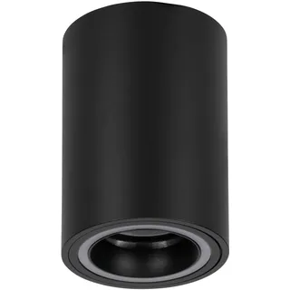 EGLO connect.z Smart Home LED Deckenleuchte Carosso-Z, ZigBee, App und Sprachsteuerung Alexa, warmweiß-kaltweiß, RGB, dimmbare Deckenlampe aus Metall in Schwarz, Ø 8 cm