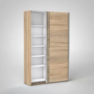 Pol Power Fast Schwebetürenschrank Holzwerkstoff Dekorfolie 2 Türen 125x195x38 cm
