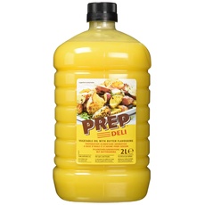 PREP DELI 2 Liter PET - Pflanzenöl mit naturidentischem Buttergeschmack Combidämpfer geeignet zum Braten & Backen Cholesterinfrei Laktosefrei Butteraroma