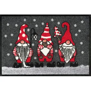 Winterzwerge 40 x 60 cm grau