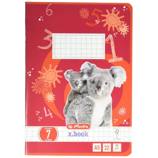 Herlitz Heft A5, Lineatur 7 x 7 mm, 32 Blatt,