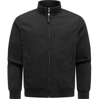 Outdoorjacke RAGWEAR "Outdoorjacke Crusien YOUMODO", Herren, Gr. L, schwarz, Obermaterial: 65% Baumwolle CO. 35% Polyester PES.  Obermaterial: Futter: 100% Baumwolle CO., gerade hüftbedeckend, hoch geschlossener Ausschnitt, Rippstrickbündchen, Jacken Outdoorjacke, Leichte Jacke mit elastischen Bündchen