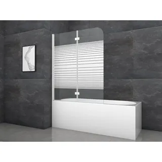 Marwell Badewannenfaltwand "Pulse 1", mit Aluminiumprofil, weiß, neutral),