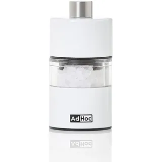 AdHoc MINIMILL Pfeffermühle 6 cm Weiß unbefüllt