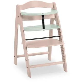 Hauck Hochstuhl , Weiß, Mintgrün , Holz , Buche , massiv, Schichtholz, Hartholz , 48x79x54 cm , Fsc, EN 14988 , Fußstütze verstellbar, Sitzfläche verstellbar, 5-Punkt-Gurt, Schrittgurt , Babymöbel & Kindermöbel, Babyzimmer, Hochstühle