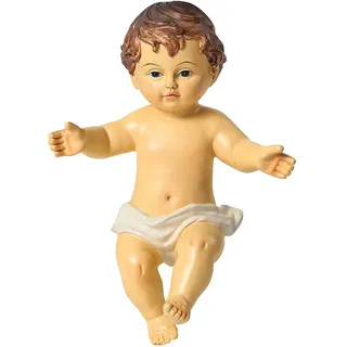 IMIKEYA Jesuskind Figuren kleine Jesus Krippenfigur 10cm Harz Christuskind Krippe Religiöse Jesus Baby Figur Heilige Jesuskind Krippe für Christliche Feierlichkeiten