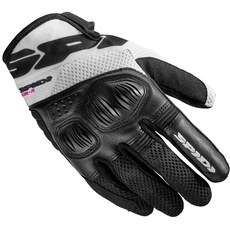 Bild von SPIDI, Flash-R Evo Lady, Damen-Motorrad-Handschuhe, schützend & strapazierfähig, Sommerhandschuhe, rutschfest, Touchscreen-tauglich, durchschn. Gewicht 0,1 kg, Schwarz und Weiß, Größe L