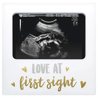 Tiny Ideas Pearhead Bilderrahmen mit Aufschrift Love at First Sight, Ultraschall-Bilderrahmen für Babys, Mädchen oder Jungen