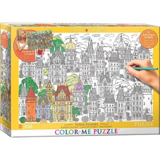 EUROGRAPHICS Color me puzzle Häuser in der Stadt 300 Teile + Aufhängeset