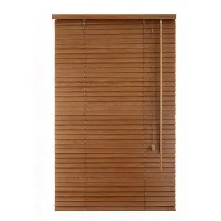 Sekey Jalousie Holzjalousie 35mm Holz jalousien Jalousette Echtholz Anpassbare Jalousie 60x130cm Eichenoptik