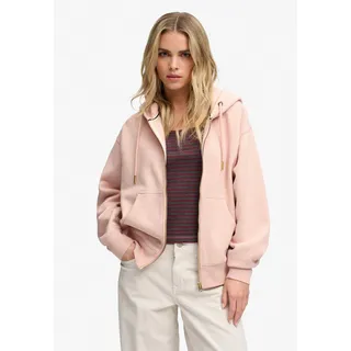 Superdry Luxe Casual Reißverschlusspullover Rose Dust L