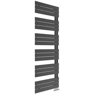 Sanotechnik Handtuchtrockner , Schwarz , Metall , 60x180x5 cm , Badezimmer, Badezimmerausstattung, Handtuchtrockner