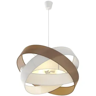 Lindby Pendelleuchte Simaria (Modern) in Braun aus Textil (3 flammig, E27) - Hängeleuchte Esstischlampe Hängelampe Wohnzimmerleuchte