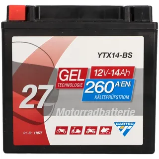 CARTEC YTX14-BS 14 Ah 260 A