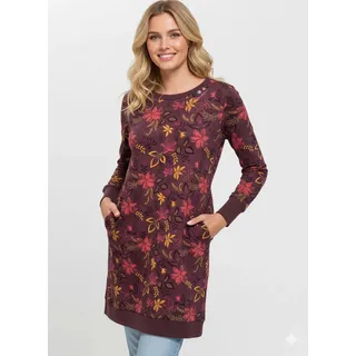 Ragwear Sweatkleid Blumen Rot L
