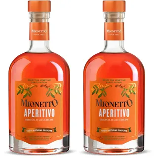 Mionetto Aperitivo, 11 vol.%, mitreißender bittersüßer Geschmack nach Orange, Citrus und ausgewählten Botanicals (Packung mit 2)