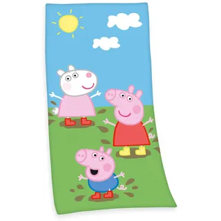 Herding Peppa Pig Badetuch 75 x 150 cm mehrfarbig
