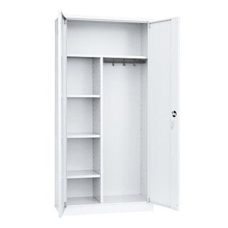 Classix Putzmittelschrank X-545547 signalweiß 92,0 x 42,0 x 194,5 cm, aufgebaut