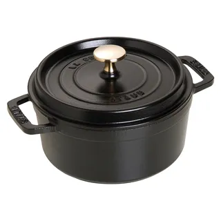 Cocotte 18 cm rund schwarz