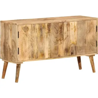 vidaXL Sideboard Mango Massivholz 110x30x60 cm - Braun