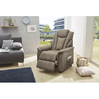 Jockenhöfer TV-Sessel Frankfurt mit Liegefunktion Federkern 86 x 113 x 87 cm Braun