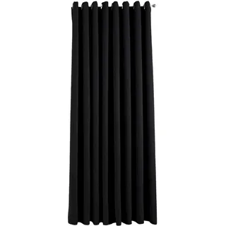 Gardinenbox Vorhang Blickdicht »Newyork« Schwarz HxB 225x295 cm 1er-Pack Thermo-Gardine Verdunkelungsvorhang Blackout Ösen schalldämmend ÖKOTEX UV-Schutz Raffhalter, 201920600