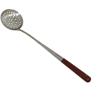 Langer stabiler Schaumlöffel 50 cm lang, Ø 11,5 cm Holz-Griff Schaumkelle Suppenkelle