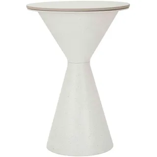 Mauro Ferretti Beistelltisch Weißes Doppel Ø weiß - Weiß