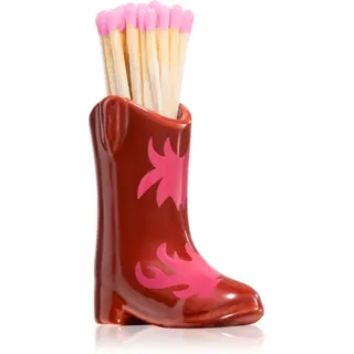 Paddywax Cowboy Boot Match Holder Streichhölzer Red & Pink Flame 25 St.