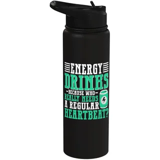 Denn wer braucht einen regelmäßigen Heartbeat Energy Drink Stainless Steel Insulated Water Bottle
