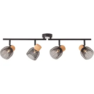 Brilliant Spotrohr Flaka 4-flammig drehbar Schwarz matt