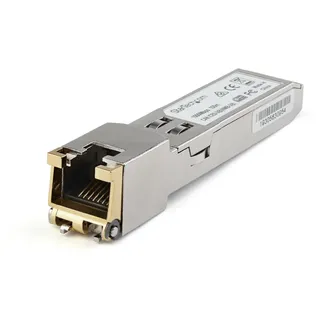 Startech StarTech.com SFP Transceiver Modul (1000BASE-T, Kupfer, Cisco GLC-TE-kompatibles SFP-Modul, RJ45 Mini-GBIC)