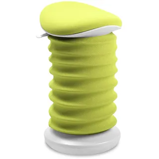 TOPSTAR Sitness 4D AGR-Zertifiziert Dynamischer Sitzhocker papyrusweiss grün - ergonomischer Bürohocker - höhenverstellbar - stärkt den Rücken - entlastet die Bandscheiben