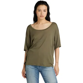 G-Star RAW Damen Back Seam Loose Top, Grün (dk Shamrock D24519-D528-7159), M