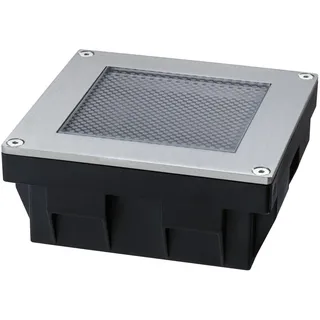 Paulmann Licht Solarleuchte Edelstahl 10x10 cm inkl. LED grau