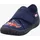BILL Hausschuhe, BLAU/ROT 8000