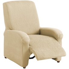 Textil-home Stretchhusse für Relaxsessel Komplett TEIDE, 1 Sitzer - 70 a 100Cm. Farbe Beige