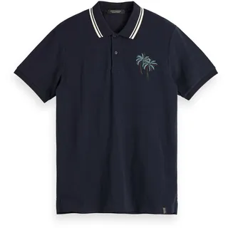 Scotch & Soda Herren Poloshirt Embroidered Pique Polo 155469-0217 S - Combo A - S