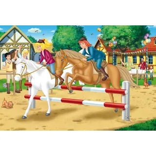 Schmidt Spiele 56570 Bibi & Tina, Reitturnier auf dem Martinshof, 200 Teile Kinderpuzzle