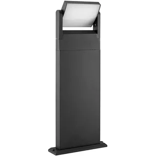 Lindby LED Außenleuchte Cathalena (spritzwassergeschützt (Modern) in Alu aus Aluminium (1 flammig,) - Wegeleuchte Pollerleuchte Wegelampe Sockelleuchte