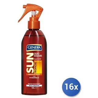 16x Bundle Genera Sun Öl Solar Tropical Malonoce 150 ML