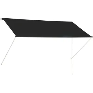 vidaXL Einziehbare Markise 250×150 cm Anthrazit - Grau