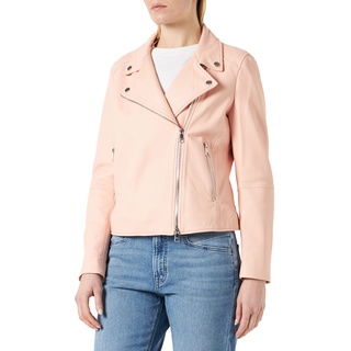 BOSS Damen C_saleli3 LEATHER_JACKET, Bright Pink676, 38 EU