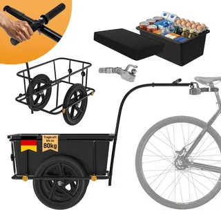 monzana Lastenanhänger schwarz
