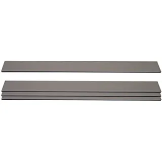Mendler Windschutz 4er Set 180 x 100 cm grau WPC