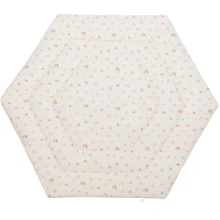 Fillikid Laufgittereinlage "6-eck Jersey", rainbow beige