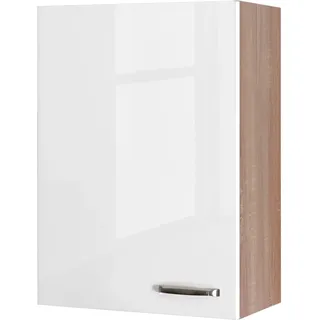 Flex-Well Hängeschrank Valero 60 x 89 x 32 cm Hochglanz Weiß