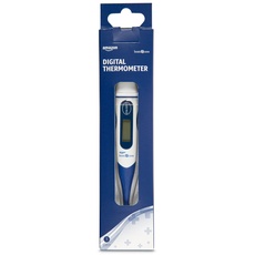 Amazon Basic Care - Digitales Thermometer, Blau